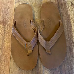 Men’s Rainbow 301 Leather Flip-Flops. Size XXL (12-13.5). New!